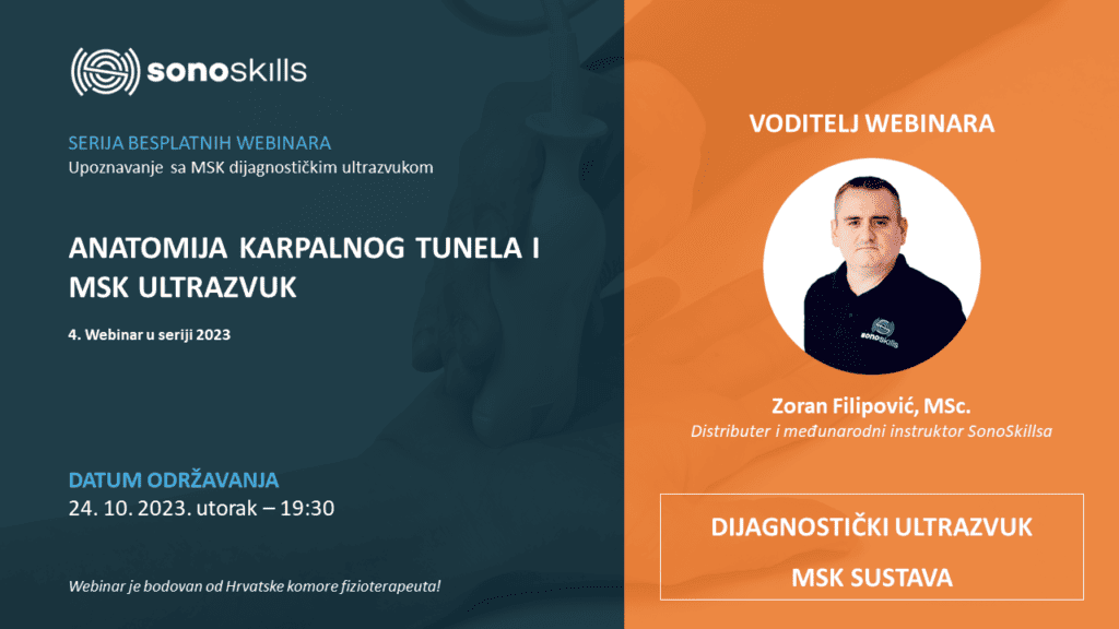 WEBINAR: Anatomija karpalnog tunela i MSK ultrazvuk